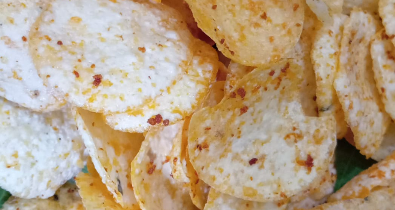 Kerupuk dollar balado
