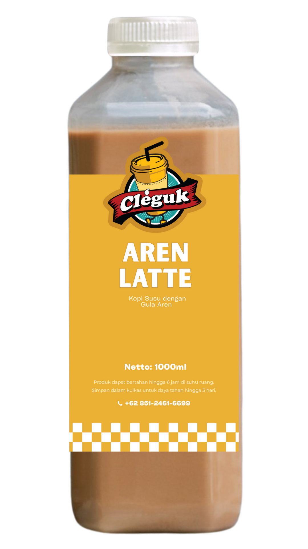 1 Liter Bottled Aren Latte